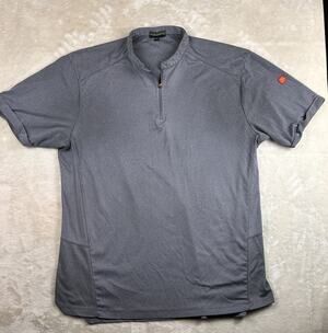 Apparel Collection McDonalds 1/4 Zip Pullover Jersey Gray Uniform Mens Size XL